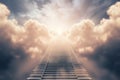 Stairs to heaven visualization. Generative AI