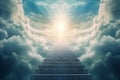 Stairs to heaven visualization. Generative AI