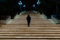 Stairs to the Highland Park Baku, Azerbaijan Royalty Free Stock Photo
