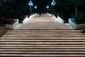 Stairs to the Highland Park Baku, Azerbaijan Royalty Free Stock Photo