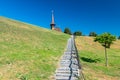 Stairs to Memorial Church Mihai Viteazul in Alba Iulia, Romania Royalty Free Stock Photo