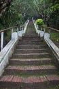 Stairs to Mount Phousi Royalty Free Stock Photo