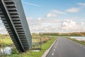 Stairs to the Noordwaard polder viewpoint