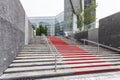 Stairs to reception building entrance