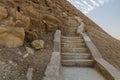 Stairs to the Red Pyramid in Dahshur, Egy Royalty Free Stock Photo