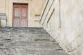 Stairs to Royal hunting castle in Fontainebleau, France.