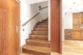 Stairs to the second floor of a duplex apartment