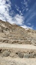 Stairs to shanti stupa leh ladakh Royalty Free Stock Photo