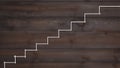 Stairs to success. successful businessman ladder