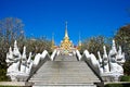 Stairs to the thai Temple on the mountains