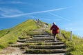 On the stairs to the top Royalty Free Stock Photo