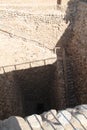 Stairs to The Water Factory Ruins, Tel Beer Sheva, Israel Royalty Free Stock Photo