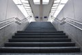 Stairs at train station Royalty Free Stock Photo
