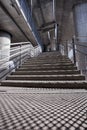 Stairs under urban bridge