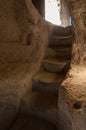 Stairs from the undergroun city of Derinkuyu.