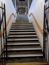 Stairs And an Underground Train Station Passageway Spooky Tunnel Royalty Free Stock Photo