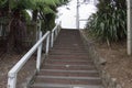 Stairs up in Wellington suburban, New Zealand Royalty Free Stock Photo