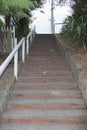 Stairs up in Wellington suburban, New Zealand Royalty Free Stock Photo