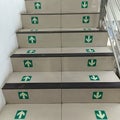 stairs that use signposts for up and down directions