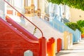 Stairs of victorian houses in San Francisco Royalty Free Stock Photo