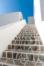 Stairs in a village of Santorini Royalty Free Stock Photo