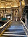 Luxury view on interior design in historical building in the UK.