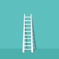 Stairs. White staircase. Flat design. Vector
