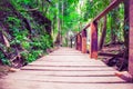 Stairs in the woods at Kanchanaburi , thailand Royalty Free Stock Photo