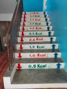 Stairs that are written to reduce calories