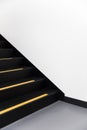 Stairs with yellow line Royalty Free Stock Photo