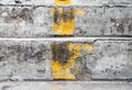 Stairs with yellow line Royalty Free Stock Photo