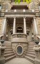 Stairway with balcony in old castle Royalty Free Stock Photo