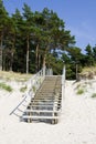 Stairway from the beach