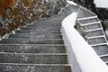 Stairway at Chora of Serifos island, Greece Royalty Free Stock Photo