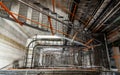 Stairway in a decommissioned power plant Royalty Free Stock Photo