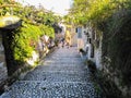 Path in Corfu old town Royalty Free Stock Photo