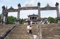 Stairway entrance to KHAI DINH tomb, a VIETNAM king emperor monument