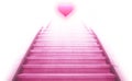 Stairway going up to the heart Royalty Free Stock Photo