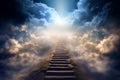 Stairway heaven sky. Generate Ai