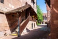 Stairway in the Heilig-Geist-Spital in Nuremberg, Germany Royalty Free Stock Photo