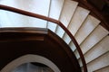 stairway interior architecture. circular classic staircase in ho Royalty Free Stock Photo