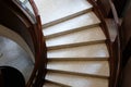 stairway interior architecture. circular classic staircase in ho Royalty Free Stock Photo