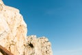 The stairway leading to the Neptune`s Grotto, in Capo Caccia cliffs, near Alghero, in Sardinia, Italy Royalty Free Stock Photo