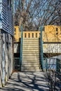 Stairway Leading to Riverwalk, Cedarburg, Wisconsin