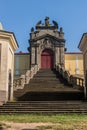 Stairway of the monastery in Kraliky, Czech Republ Royalty Free Stock Photo