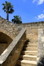 Stairway in old castle Royalty Free Stock Photo