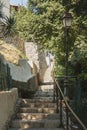 Stairway from the rampart Saint Laurent du Var