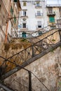 Stairway from street level in Naples, Italy