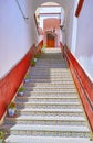 The stairway with tiled patterns, Albaicin, Granada, Spain