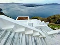 Stairway to Beautiful Views of Ocean in Thira